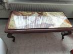 salontafel  met  oud antiek marmer blad, Antiek en Kunst, Ophalen