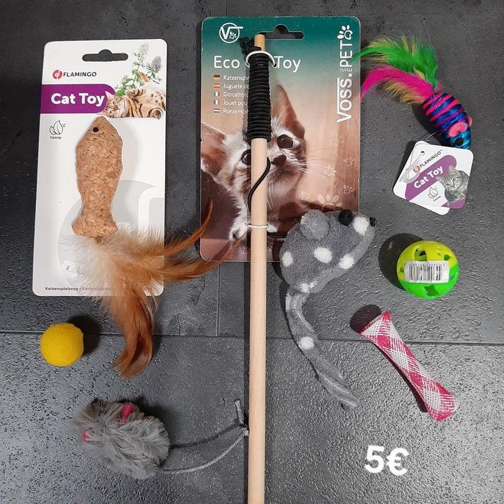 Kattenspeelgoed set nr 6, Dieren en Toebehoren, Kattenspeelgoed, Nieuw, Ophalen of Verzenden