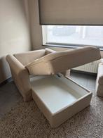 Chaise longue + pouffe IKEA, Ophalen, Zo goed als nieuw, Eenpersoons, Stof