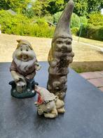 3 oude tuinkabouters, Ophalen of Verzenden