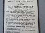 geboren Niel + Boutersem 1933 J.M. Bijnens 10e linie reg., Verzenden, Bidprentje