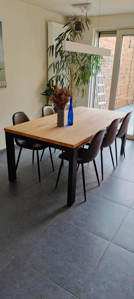 Eettafel eik incl. 6 stoelen GROTE KORTING, Huis en Inrichting, Tafels | Eettafels, Zo goed als nieuw, Eikenhout, Ophalen of Verzenden