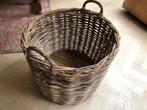 houten mand op wieltjes diameter 60 cm, Ophalen, Gebruikt