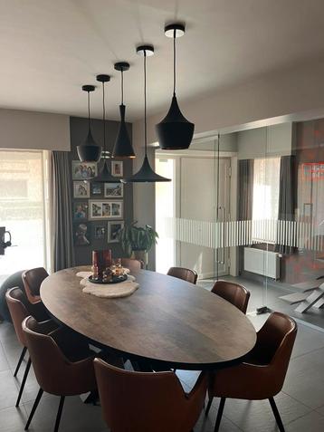 5 hanglampen in perfecte staat met led lampen. I beschikbaar voor biedingen