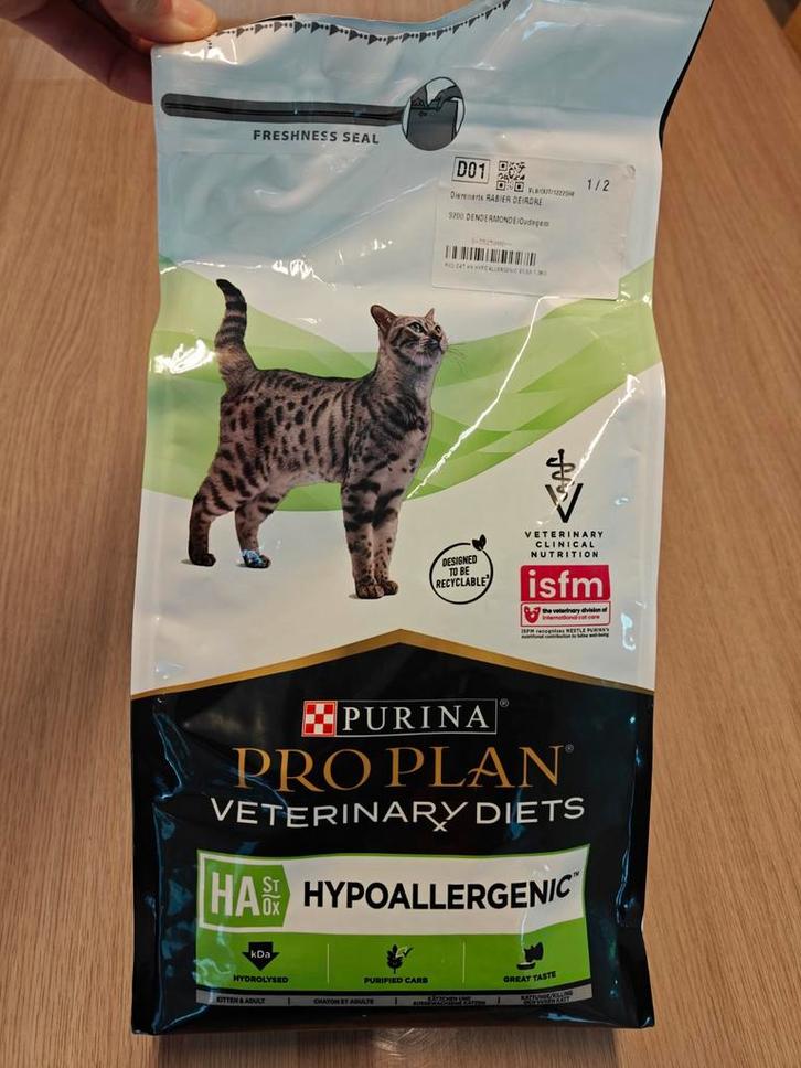 Kattenvoer purina one hypoallergenic 1,3kg, Dieren en Toebehoren, Dierenvoeding, Kat, Ophalen