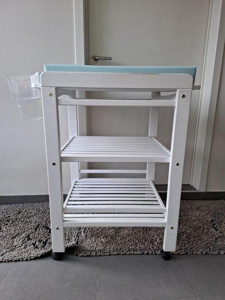 Luiertafel wit, Kinderen en Baby's, Kinderkamer | Commodes en Kasten, Gebruikt, Ophalen