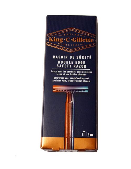 King.C.Gillette - Double Edge Safety Razor, Handtassen en Accessoires, Uiterlijk | Gezichtsverzorging, Nieuw, Verzorging, Ophalen of Verzenden