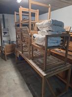 Tafel + stoelen + tuinkussen, Tuin en Terras, Tuinsets en Loungesets, Ophalen