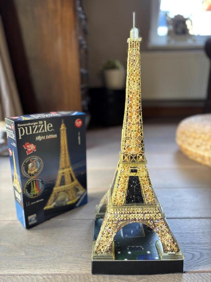 RAVENSBURGER 3D PUZZLE - TOUR EIFFEL – 216 PIECES, Hobby en Vrije tijd, Denksport en Puzzels, Zo goed als nieuw, Legpuzzel, Minder dan 500 stukjes