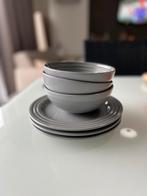 Le creuset 3 borden en 3 kommen (gebruikt), Huis en Inrichting, Keuken | Servies, Ophalen, Gebruikt
