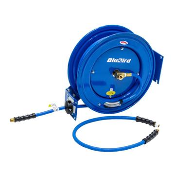 Blubird Luchtslanghaspel enkele arm 10mm x 10mtr, Envoi