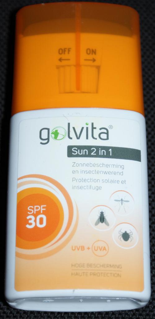 GOLVITA sun 2 in 1 SPF30 100 ml Protection solaire et insect, Sports & Fitness, Golf, Neuf, Autres types, Autres marques, Enlèvement ou Envoi