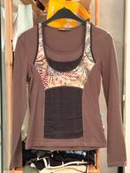 Taupe longsleeve van Eva Kayan (38)., Kleding | Dames, T-shirts, Bruin, Eva Kayan, Zo goed als nieuw, Lange mouw