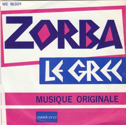 45T: Duo Acropolis: Zorba le Grec   Folk, CD & DVD, Vinyles Singles, Utilisé, Single, Musique du monde, 7 pouces, Enlèvement ou Envoi