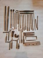 Groot aantal oude gereedschappen en timmeronderdelen, Ophalen of Verzenden