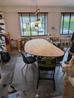 Organische eettafel, Ophalen, 100 tot 150 cm, Eikenhout, 200 cm of meer