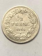 Munt zilver België 1/2 frank Leopold I jaartal 1844, Postzegels en Munten, Munten | België, Zilver, Ophalen of Verzenden, Losse munt