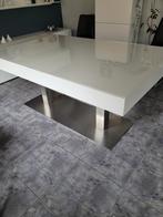 moderne tafel, Huis en Inrichting, Tafels | Eettafels, Ophalen, Gebruikt, 100 tot 150 cm, Vijf personen of meer