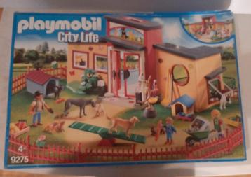 playmobil dierenpension 9275   zie foto's.  Wat u ziet op de, Ophalen of Verzenden