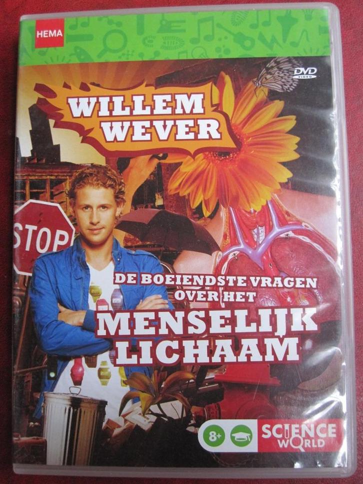 Willem Wever De boeiendste vragen over het menselijk lichaam, Cd's en Dvd's, Dvd's | Kinderen en Jeugd, Zo goed als nieuw, Tv non-fictie