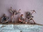 4 mini figurines indiennes en cuivre, Comme neuf, Humain, Enlèvement ou Envoi