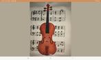 Mooie viool met muziekstuk geborduurd op lapje stof van 44/4, Muziek en Instrumenten, Strijkinstrumenten | Violen en Altviolen