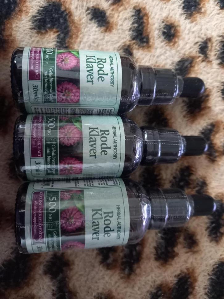NIEUW 3x Rode klaver 30 ml, goed tot 03/2027, samen 10 euro, Diversen, Levensmiddelen, Ophalen of Verzenden
