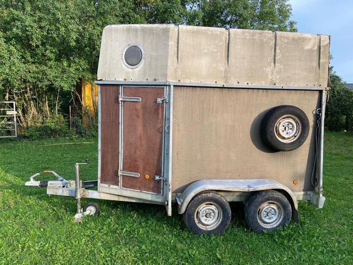 van chevaux, Dieren en Toebehoren, Paarden en Pony's | Trailers en Aanhangwagens, Gebruikt, 1½-paards trailer, Hout, Ophalen