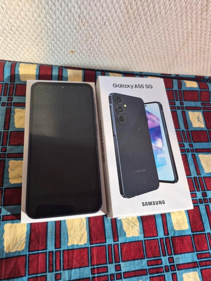 Samsung Galaxy A55 256gb, Telecommunicatie, Mobiele telefoons | Samsung, Zo goed als nieuw, 256 GB, Blauw, Ophalen