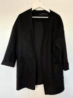 Zwarte lange suede mantel Zara maat XS, Kleding | Dames, Ophalen of Verzenden, Zo goed als nieuw, Maat 34 (XS) of kleiner