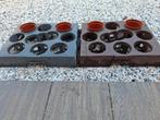 Trays voor ronde 12 cm potten ( 9 stuks ), Tuin en Terras, Kweekspullen, Ophalen, Zo goed als nieuw