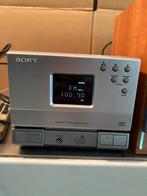 Sony radio HCD-T1 boxen blauw - rood kersenhout, Audio, Tv en Foto, Radio's, Ophalen, Gebruikt, Radio