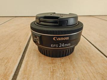 Prachtige Canon EF-S 24mm f/2.8 STM lens te koop