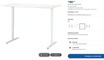 Hoog laag bureau  beschikbaar voor biedingen