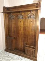 Antieke Vestiaire of Portemanteau, Huis en Inrichting, Ophalen, Gebruikt, 200 cm of meer, Eikenhout