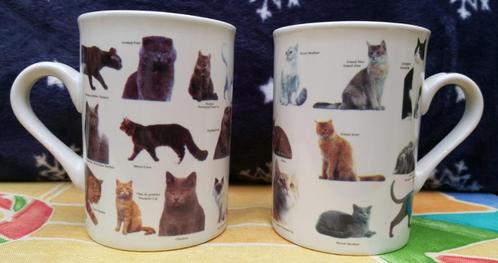 2 BEAUX mugs décor CHATS., Maison & Meubles, Cuisine | Vaisselle, Comme neuf, Tasse(s) et/ou soucoupe(s), Céramique, Envoi
