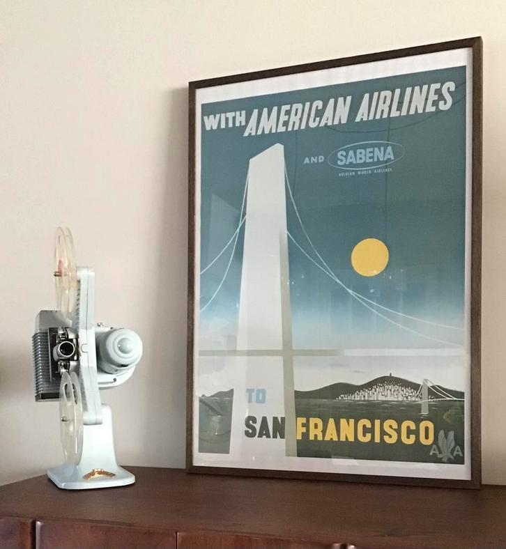 Poste/affiche emblématique de la Sabena, Collections, Souvenirs Sabena, Neuf, Enlèvement ou Envoi