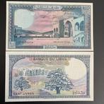 Libanon - 100 Livres 1988 - P 66 - UNC - 985 (2), Postzegels en Munten, Ophalen of Verzenden, Overige landen, Los biljet