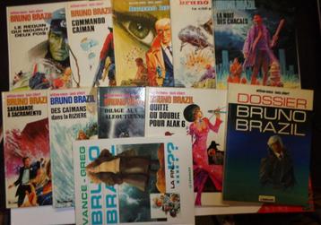 Set van 11 stripboeken Bruno Brazil t 1 a 11 beschikbaar voor biedingen