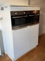 Cuisine d'angle complète blanc brillant + équipement DÉMONTÉ, Maison & Meubles, Enlèvement ou Envoi, Blanc, Granit ou Pierre, Cuisine d'angle