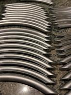 Inox handvaten in prima staat - 44 stuks, Ophalen of Verzenden, Gebruikt