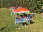 Kinder tuinset - vintage, Ophalen, 4 zitplaatsen, Gebruikt, Aluminium