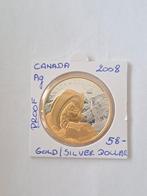 Canada gold/silver dollar 2008 PROOF !! Low mintage !!, Postzegels en Munten, Munten | Amerika, Ophalen of Verzenden