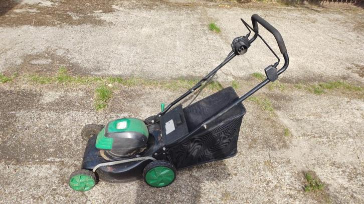 Electrische grasmachine Vancranenbroek, Tuin en Terras, Grasmaaiers, Gebruikt, Elektrische grasmaaier, Mulchfunctie, Opvangzak