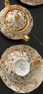 Prachtige vintage Bavaria theeservies met gouddecor, Antiek en Kunst, Ophalen