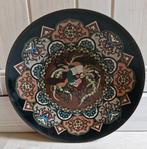 Antiek Japans bord meji Cloisonne emaille Feniks Ca 1850, Antiek en Kunst, Ophalen of Verzenden