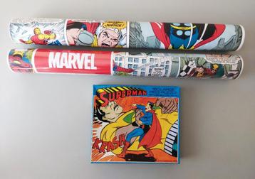 Bd dérivés Marvel - 2 rouleaux tapisserie + 1 puzzle beschikbaar voor biedingen
