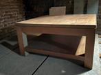 Teak houten salon tafel met legger, Huis en Inrichting, Tafels | Salontafels, Ophalen, Zo goed als nieuw