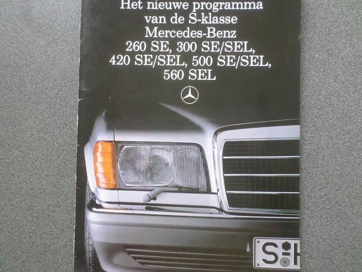 Mercedes 260 300 420 500 560 SE 1985 Brochure, Boeken, Auto's | Folders en Tijdschriften, Mercedes, Ophalen