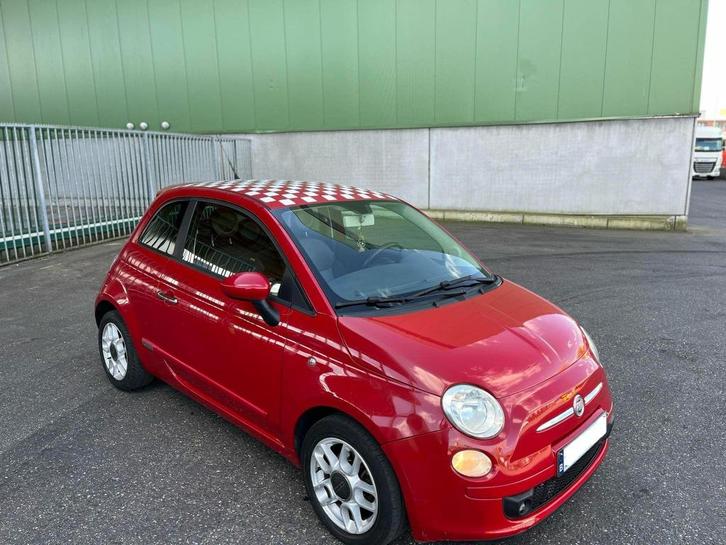 Fiat 500 1.4i Benzine Lounge Airco Gekeurd met carpass, Auto's, Fiat, Bedrijf, Te koop, ABS, Airbags, Airconditioning, Alarm, Bluetooth